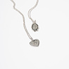 All the Luck in the World Charm Silverplated Necklace Sun Moon Oval All the Luck in the World Charm Silverplated Necklace Sun Moon Oval