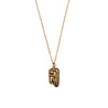 All the Luck in the World Charm Goldplated Necklace Tiger Rectangle All the Luck in the World Charm Goldplated Necklace Tiger Rectangle