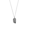 All the Luck in the World Charm Silverplated Necklace Tiger Rectangle All the Luck in the World Charm Silverplated Necklace Tiger Rectangle