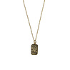 All the Luck in the World Charm Goldplated Necklace Zebra Rectangle All the Luck in the World Charm Goldplated Necklace Zebra Rectangle