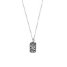 All the Luck in the World Charm Silverplated Necklace Zebra Rectangle All the Luck in the World Charm Silverplated Necklace Zebra Rectangle