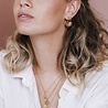 All the Luck in the World Charm Goldplated Earring All the Luck Circle All the Luck in the World Charm Goldplated Earring All the Luck Circle