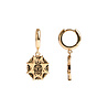 All the Luck in the World Charm Goldplated Earring Beatle Starry Circle All the Luck in the World Charm Goldplated Earring Beatle Starry Circle