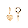 All the Luck in the World Charm Goldplated Earring Burst Heart All the Luck in the World Charm Goldplated Earring Burst Heart