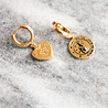 All the Luck in the World Charm Goldplated Earring Burst Heart All the Luck in the World Charm Goldplated Earring Burst Heart