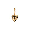 All the Luck in the World Charm Goldplated Earring Diamond Heart All the Luck in the World Charm Goldplated Earring Diamond Heart