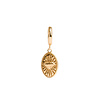 All the Luck in the World Charm Goldplated Earring Diamond Oval All the Luck in the World Charm Goldplated Earring Diamond Oval