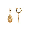 All the Luck in the World Charm Goldplated Earring Diamond Oval All the Luck in the World Charm Goldplated Earring Diamond Oval