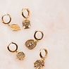 All the Luck in the World Charm Goldplated Earring Moon Stars Rectangle All the Luck in the World Charm Goldplated Earring Moon Stars Rectangle