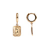 All the Luck in the World Charm Goldplated Earring Moon Stars Rectangle All the Luck in the World Charm Goldplated Earring Moon Stars Rectangle