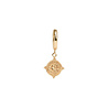 All the Luck in the World Charm Goldplated Earring Rose Circle All the Luck in the World Charm Goldplated Earring Rose Circle