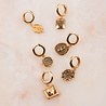 All the Luck in the World Charm Goldplated Earring Snake Oval All the Luck in the World Charm Goldplated Earring Snake Oval