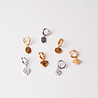 All the Luck in the World Charm Silverplated Earring Snake Oval All the Luck in the World Charm Silverplated Earring Snake Oval