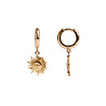 All the Luck in the World Charm Goldplated Earring Sun Circle All the Luck in the World Charm Goldplated Earring Sun Circle