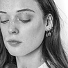 All the Luck in the World Charm Silverplated Earring Sun Moon Oval All the Luck in the World Charm Silverplated Earring Sun Moon Oval