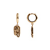 All the Luck in the World Charm Goldplated Earring Tiger Rectangle All the Luck in the World Charm Goldplated Earring Tiger Rectangle