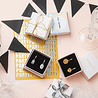 All the Luck in the World Charm Goldplated Earring Zebra Rectangle All the Luck in the World Charm Goldplated Earring Zebra Rectangle
