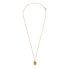 All the Luck in the World Bold Goldplated Necklace Beatle Oval Green Pink All the Luck in the World Bold Goldplated Necklace Beatle Oval Green Pink