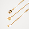 All the Luck in the World Bold Goldplated Necklace Graphic Starry Circle Orange Pink All the Luck in the World Bold Goldplated Necklace Graphic Starry Circle Orange Pink