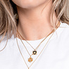 All the Luck in the World Bold Goldplated Necklace Moon Stars Rectangle Black Blue All the Luck in the World Bold Goldplated Necklace Moon Stars Rectangle Black Blue