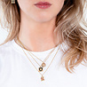 All the Luck in the World Bold Goldplated Necklace Panter Square Multi Color All the Luck in the World Bold Goldplated Necklace Panter Square Multi Color