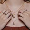 All the Luck in the World Bold Goldplated Necklace Scorpio Circle Black All the Luck in the World Bold Goldplated Necklace Scorpio Circle Black