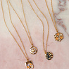 All the Luck in the World Bold Goldplated Necklace Scorpio Circle Black All the Luck in the World Bold Goldplated Necklace Scorpio Circle Black