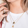 All the Luck in the World Bold Goldplated Necklace Scorpio Circle Black All the Luck in the World Bold Goldplated Necklace Scorpio Circle Black