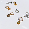 All the Luck in the World Bold Goldplated Earring Beatle Green Pink Oval All the Luck in the World Bold Goldplated Earring Beatle Green Pink Oval