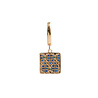 All the Luck in the World Bold Goldplated Earring Graphic Square Green Blue All the Luck in the World Bold Goldplated Earring Graphic Square Green Blue