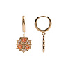 All the Luck in the World Bold Goldplated Earring Graphic Starry Circle Orange Pink All the Luck in the World Bold Goldplated Earring Graphic Starry Circle Orange Pink
