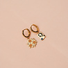 All the Luck in the World Bold Goldplated Earring Moon Stars Rectangle Black Blue All the Luck in the World Bold Goldplated Earring Moon Stars Rectangle Black Blue