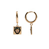 All the Luck in the World Bold Goldplated Earring Panter Square Multi Color All the Luck in the World Bold Goldplated Earring Panter Square Multi Color