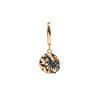 All the Luck in the World Bold Goldplated Earring Scorpio Circle Black All the Luck in the World Bold Goldplated Earring Scorpio Circle Black