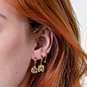 All the Luck in the World Bold Goldplated Earring Scorpio Circle Black All the Luck in the World Bold Goldplated Earring Scorpio Circle Black