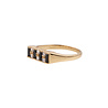 All the Luck in the World Chérie Goldplated Ring Bar Black Clear All the Luck in the World Chérie Goldplated Ring Bar Black Clear