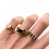 All the Luck in the World Chérie Goldplated Ring Bar Black Clear All the Luck in the World Chérie Goldplated Ring Bar Black Clear