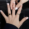 All the Luck in the World Chérie Goldplated Ring Heart Dark Red Clear All the Luck in the World Chérie Goldplated Ring Heart Dark Red Clear