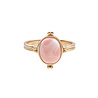 All the Luck in the World Chérie Goldplated Ring Oval Marble Light Pink All the Luck in the World Chérie Goldplated Ring Oval Marble Light Pink