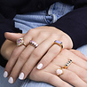 All the Luck in the World Chérie Goldplated Ring Oval Marble Light Pink All the Luck in the World Chérie Goldplated Ring Oval Marble Light Pink