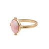 All the Luck in the World Chérie Goldplated Ring Oval Marble Light Pink All the Luck in the World Chérie Goldplated Ring Oval Marble Light Pink