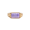 All the Luck in the World Chérie Goldplated Ring Rectangle Marble Lilac All the Luck in the World Chérie Goldplated Ring Rectangle Marble Lilac