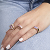 All the Luck in the World Chérie Goldplated Ring Rectangle Marble Lilac All the Luck in the World Chérie Goldplated Ring Rectangle Marble Lilac