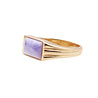 All the Luck in the World Chérie Goldplated Ring Rectangle Marble Lilac All the Luck in the World Chérie Goldplated Ring Rectangle Marble Lilac
