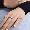 All the Luck in the World Chérie Goldplated Ring Ovals Light Pink All the Luck in the World Chérie Goldplated Ring Ovals Light Pink