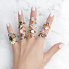 All the Luck in the World Chérie Goldplated Ring Heart Multi Clear All the Luck in the World Chérie Goldplated Ring Heart Multi Clear