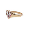 All the Luck in the World Chérie Goldplated Ring Heart Pearls Pink All the Luck in the World Chérie Goldplated Ring Heart Pearls Pink