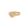 All the Luck in the World Chérie Goldplated Ring Signet Heart Clear All the Luck in the World Chérie Goldplated Ring Signet Heart Clear