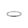 All the Luck in the World Bliss Silverplated Ring Tiny Dots Black All the Luck in the World Bliss Silverplated Ring Tiny Dots Black