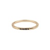 All the Luck in the World Bliss Goldplated Ring Tiny Dots Black All the Luck in the World Bliss Goldplated Ring Tiny Dots Black